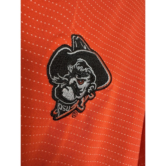 Oklahoma State Cowboys OSU Orange Columbia Golf Performance Polo Shirt Sz XL GUC - Picture 3 of 8